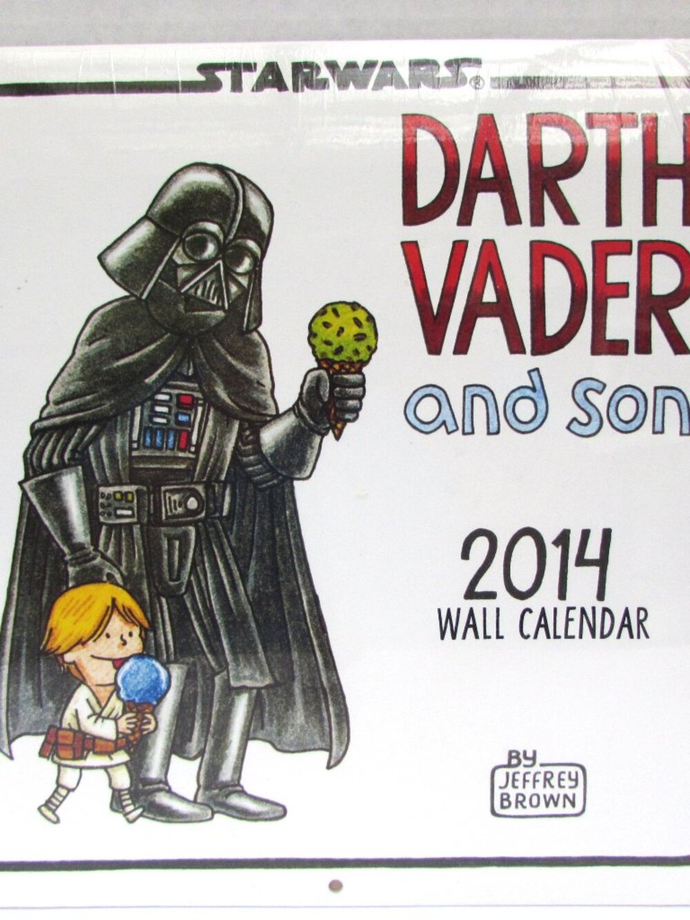 Star Wars Darth Vader And Son 2014 Wall Calendar By Jeffery Brown New Sealed